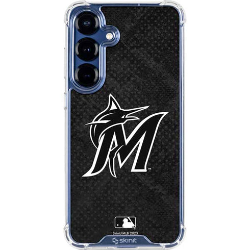 MLB Miami Marlins Dark Wash Galaxy S25 Clear Case